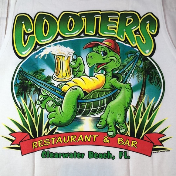 NEW GILDAN ULTRA COTTON GRAPHIC BEACH TOP SHIRT 100% COTTON COOTERS BAR SIZE S - Picture 8 of 11